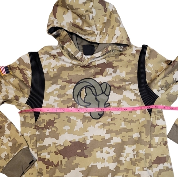 Nike Camo Los Angeles Rams Salute To Service Therma Performance Pullover Size XL - Picture 5 of 8
